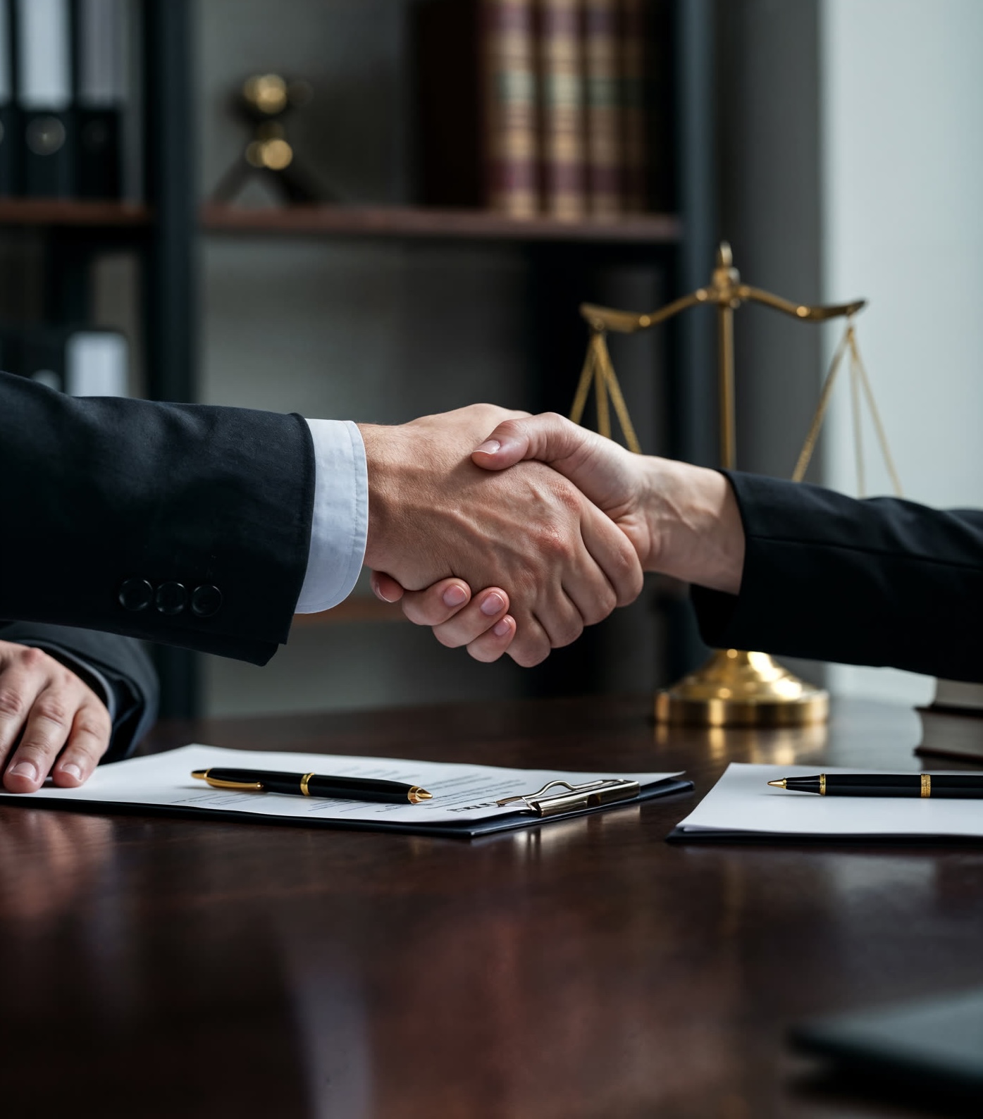 Uścisk dłoni podczas uzgadniania warunków współpracy